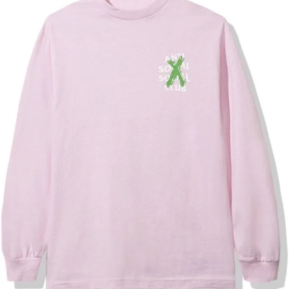 Anti Social Social Club Pink Long Sleeve Top